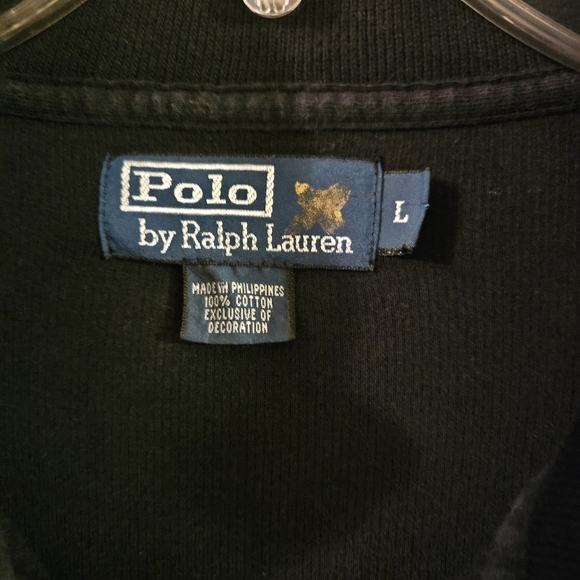 POLO Ralph Lauren Full Zip Knit Jacket Sweatshirt Thermal Pony Classic Men's L - Picture 4 of 6